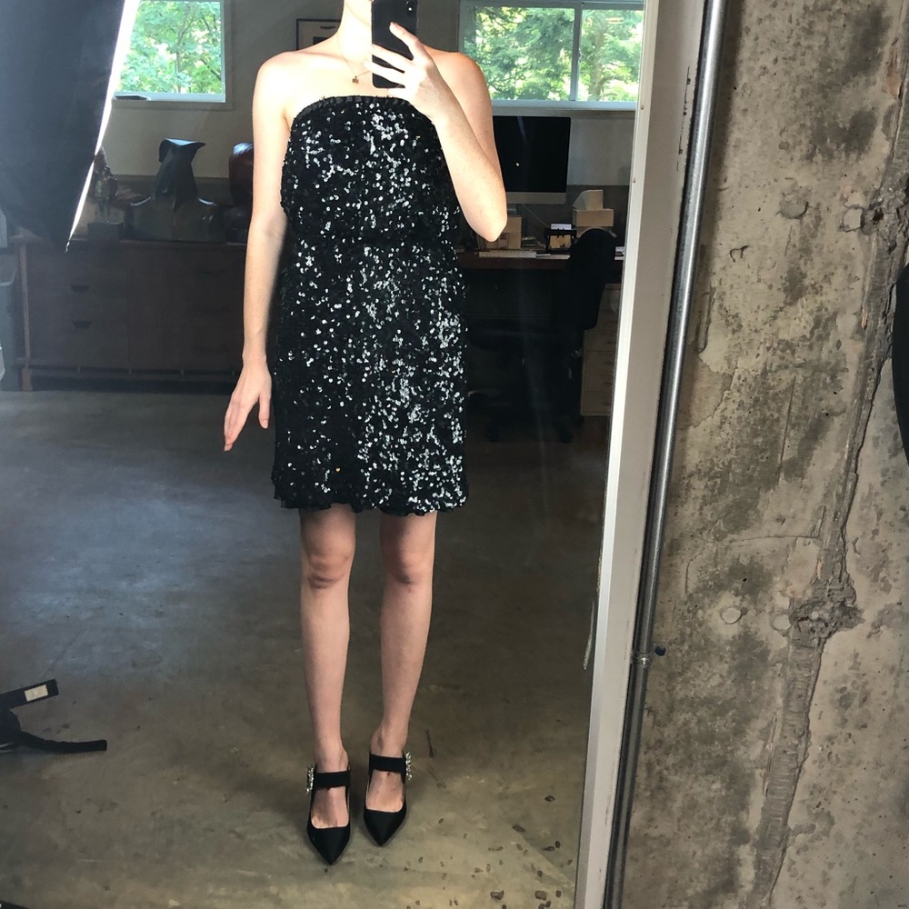 Tommy Hilfiger strapless sequin dress NWT